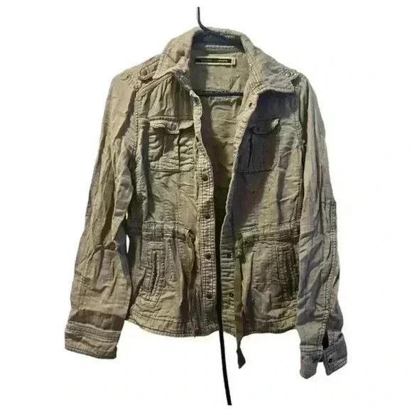 Daughters of the Liberation Olive Canvas Military Jacket Size Small - Picture 1 of 6